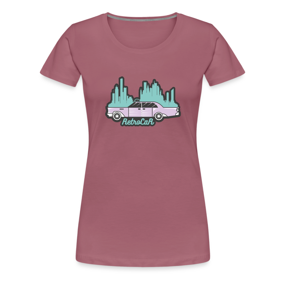 Retro Cars Women’s Premium T-Shirt - mauve