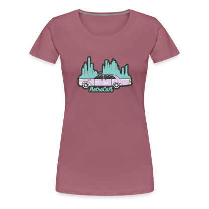 Retro Cars Women’s Premium T-Shirt - mauve