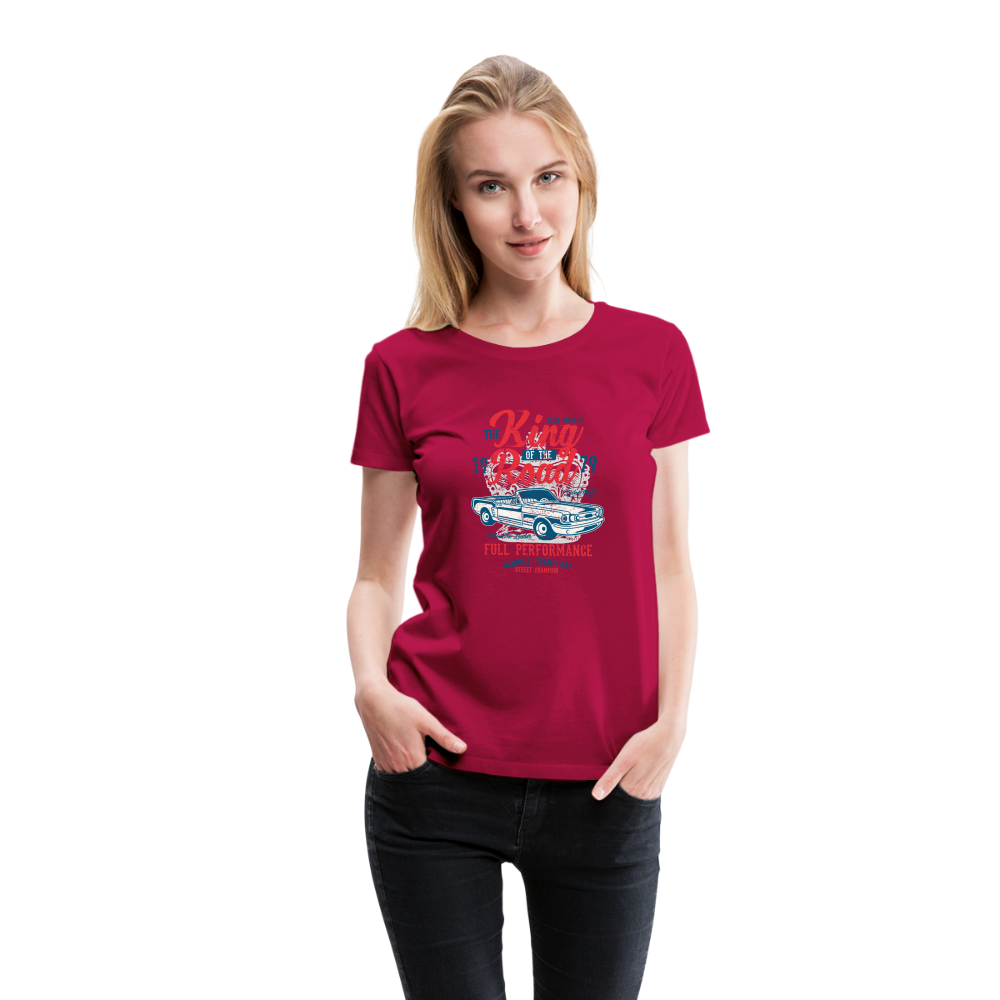 King of the road Women’s Premium T-Shirt - dark pink