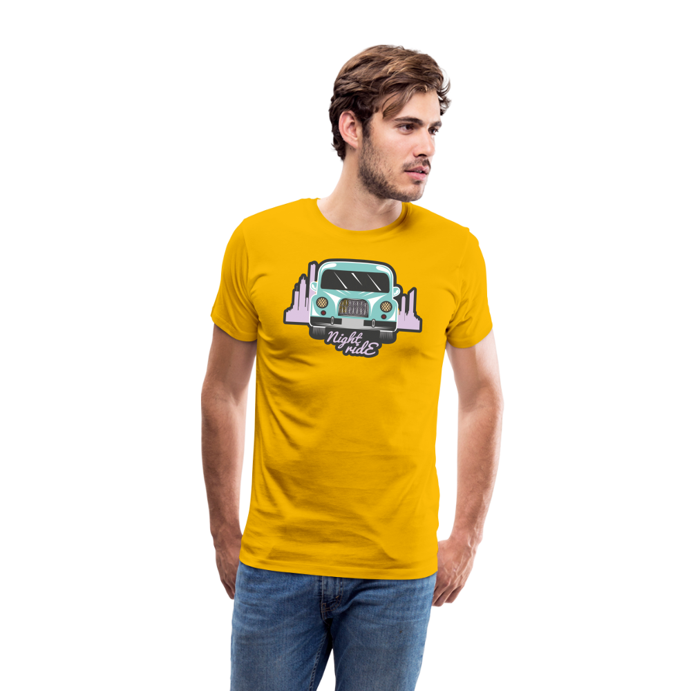 NIGHT RIDE Men’s Premium T-Shirt - sun yellow