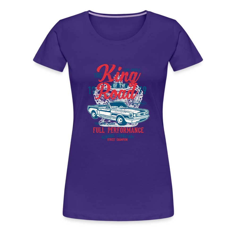 King of the road Women’s Premium T-Shirt - purple