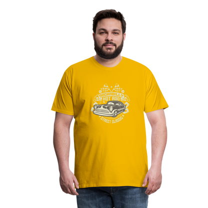 Rockabilly Hotrod Men’s Premium T-Shirt - sun yellow