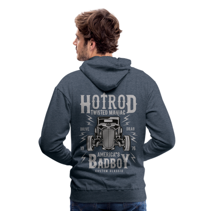 Twisted Hotrod Men’s Premium Hoodie - heather denim