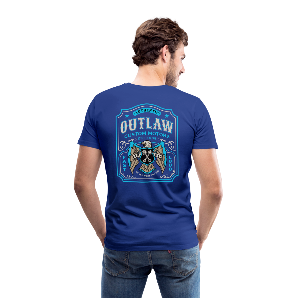 Outlaw Bike mechanic label Men’s Premium T-Shirt - royal blue