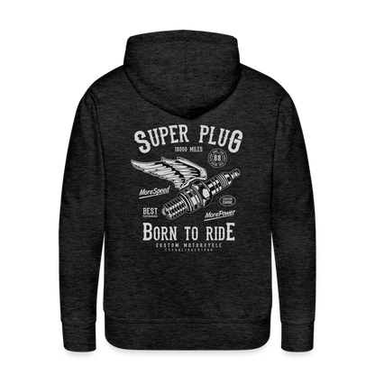 Super Plug Men’s Premium Hoodie - charcoal grey