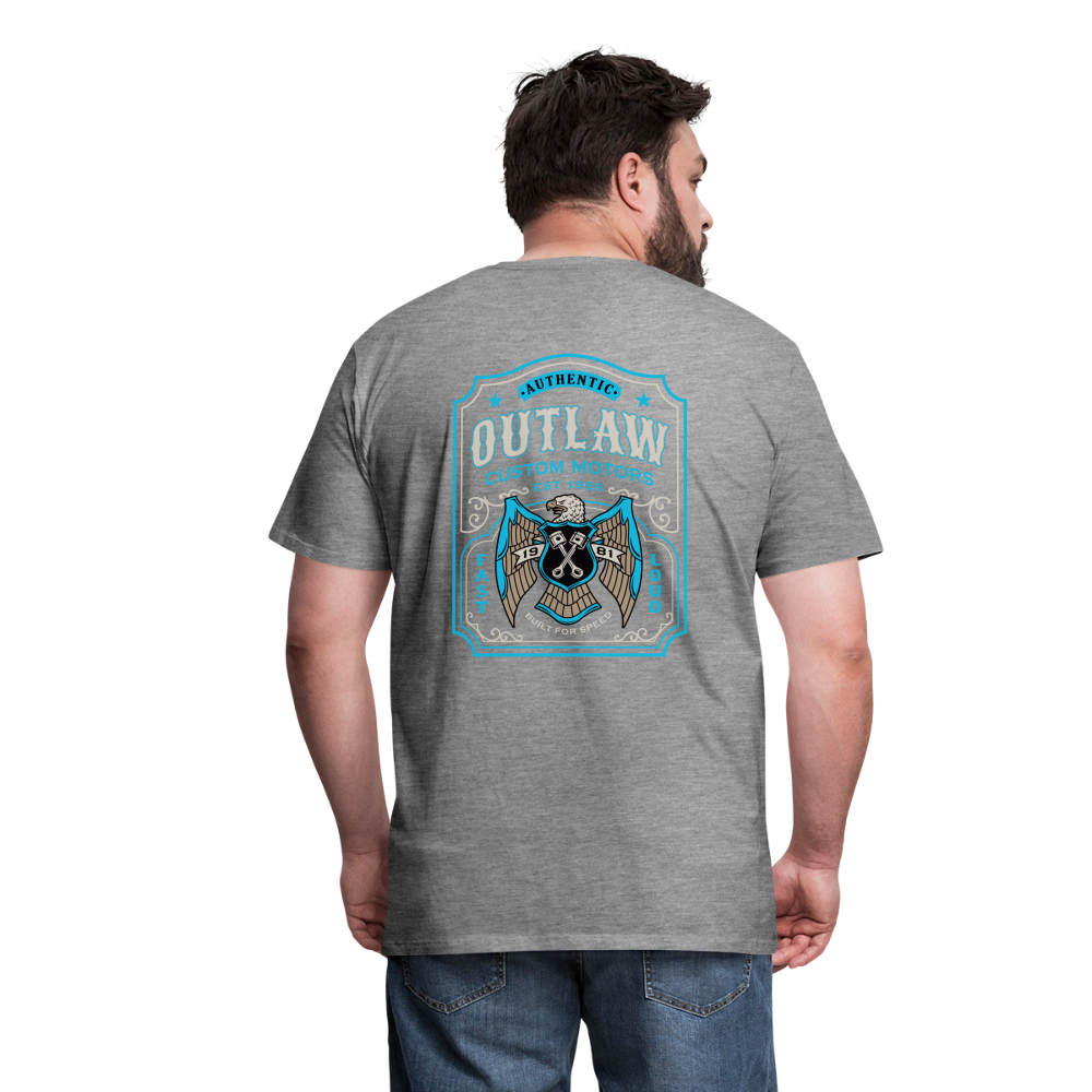 Outlaw Bike mechanic label Men’s Premium T-Shirt - heather grey