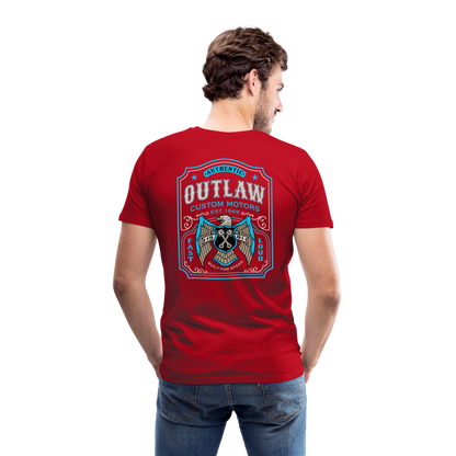 Outlaw Bike mechanic label Men’s Premium T-Shirt - red