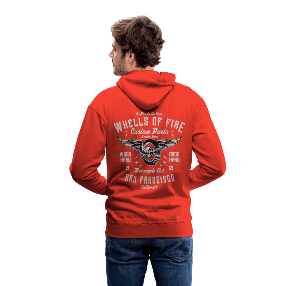 Wheels of fire 01 Men’s Premium Hoodie - red