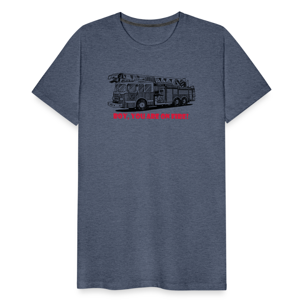 firetruck Men’s Premium T-Shirt - heather blue