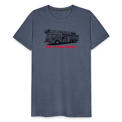 firetruck Men’s Premium T-Shirt - heather blue