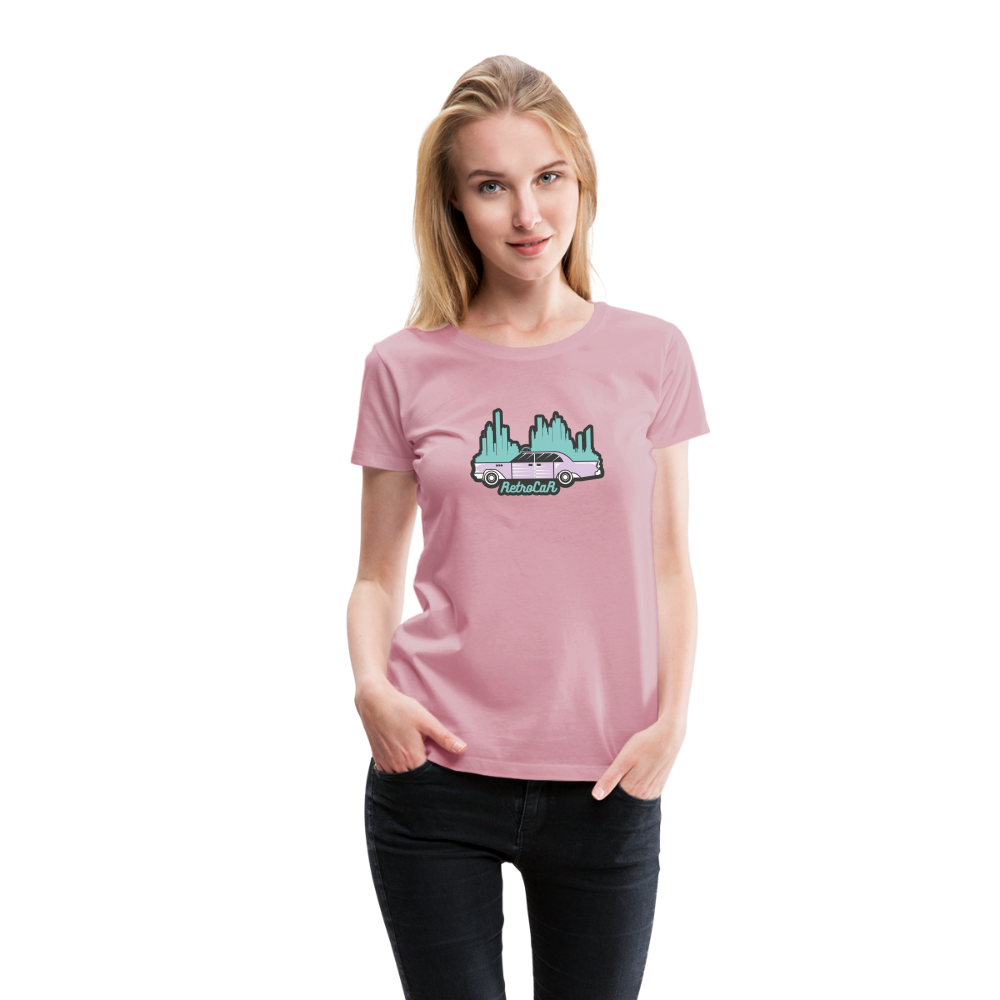 Retro Cars Women’s Premium T-Shirt - rose shadow