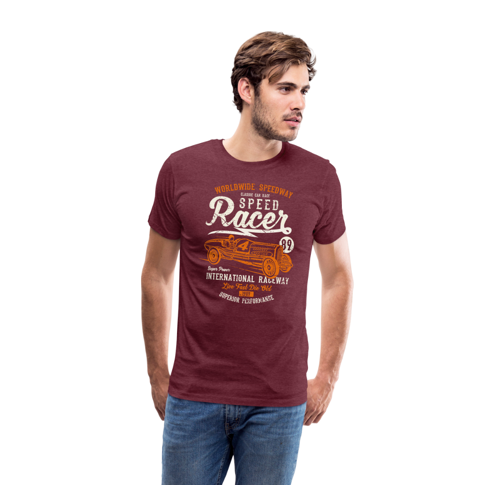 Speed Racer Men’s Premium T-Shirt - heather burgundy