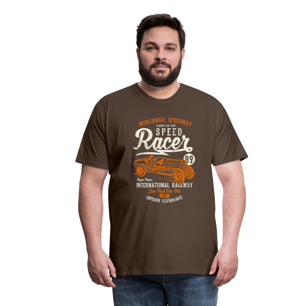 Speed Racer Men’s Premium T-Shirt - noble brown