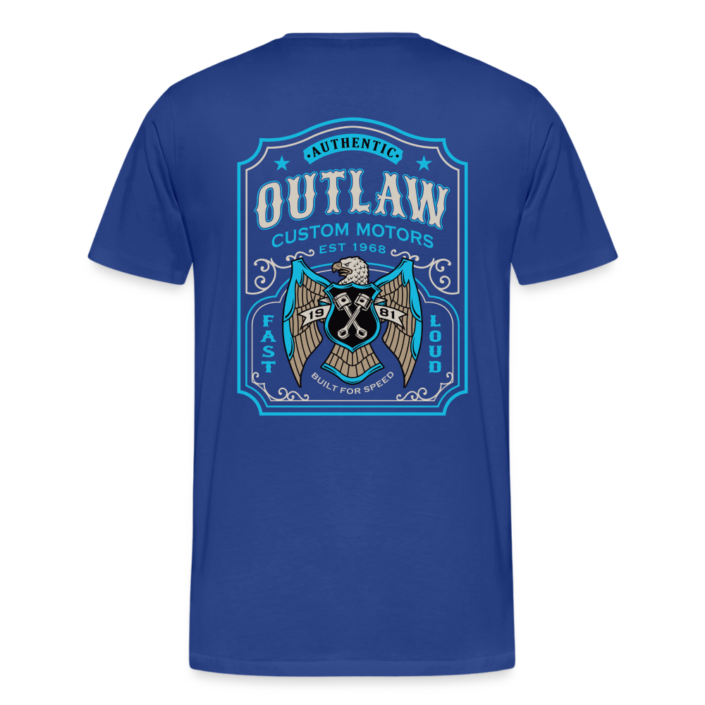 Outlaw Bike mechanic label Men’s Premium T-Shirt - royal blue