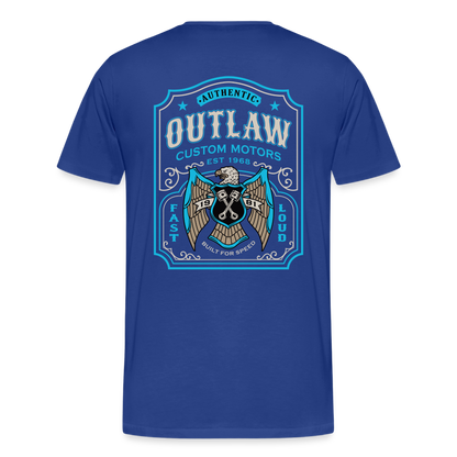 Outlaw Bike mechanic label Men’s Premium T-Shirt - royal blue