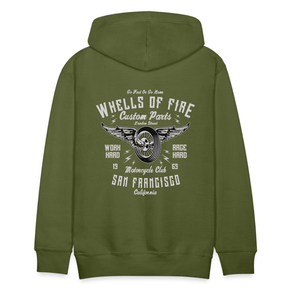 Wheels of fire 01 Men’s Premium Hoodie - olive green