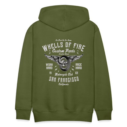 Wheels of fire 01 Men’s Premium Hoodie - olive green