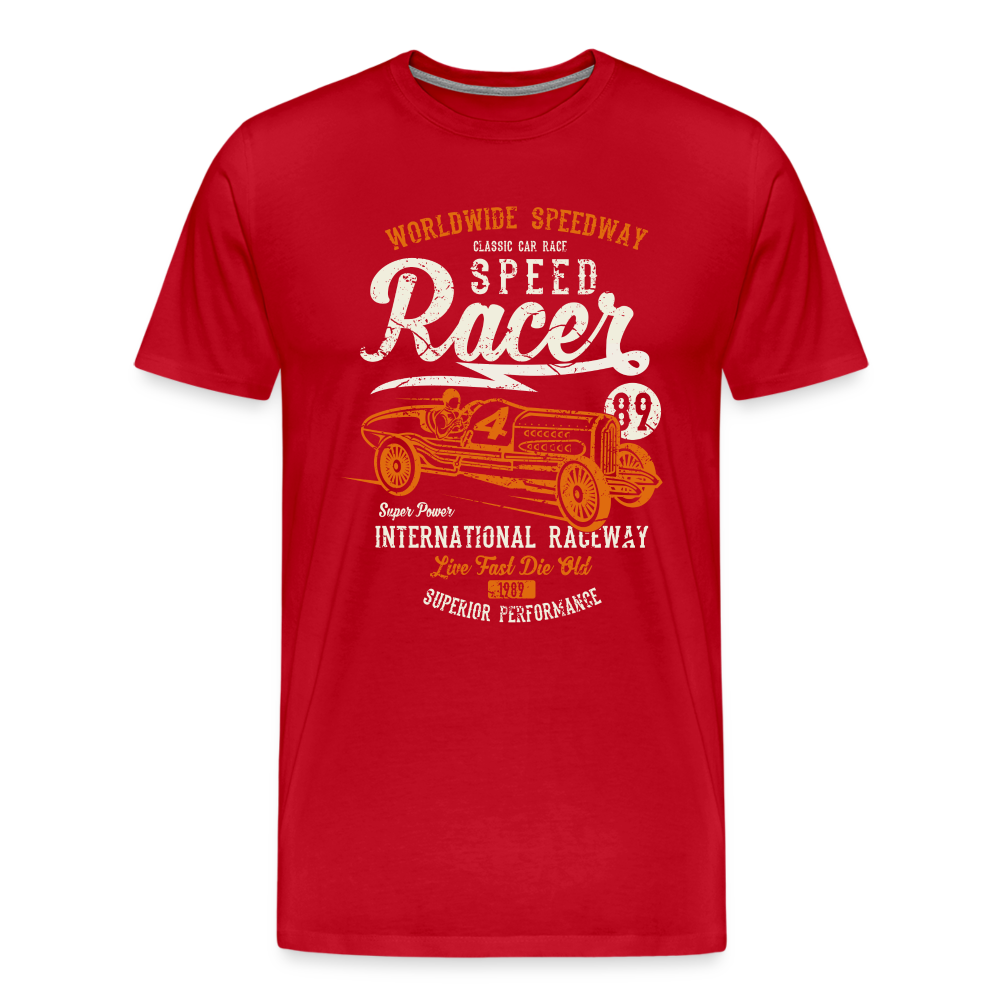 Speed Racer Men’s Premium T-Shirt - red