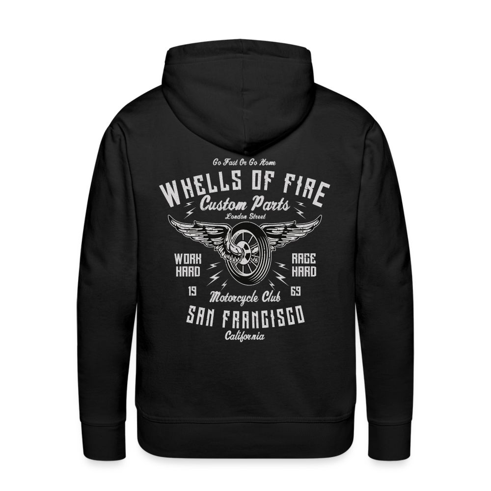 Wheels of fire 01 Men’s Premium Hoodie - black