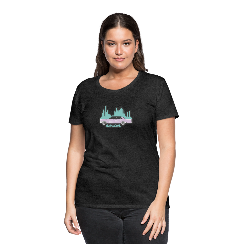 Retro Cars Women’s Premium T-Shirt - charcoal grey