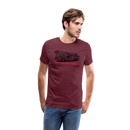 firetruck Men’s Premium T-Shirt - heather burgundy