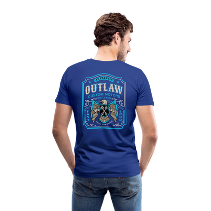 Outlaw Bike mechanic label Men’s Premium T-Shirt - royal blue