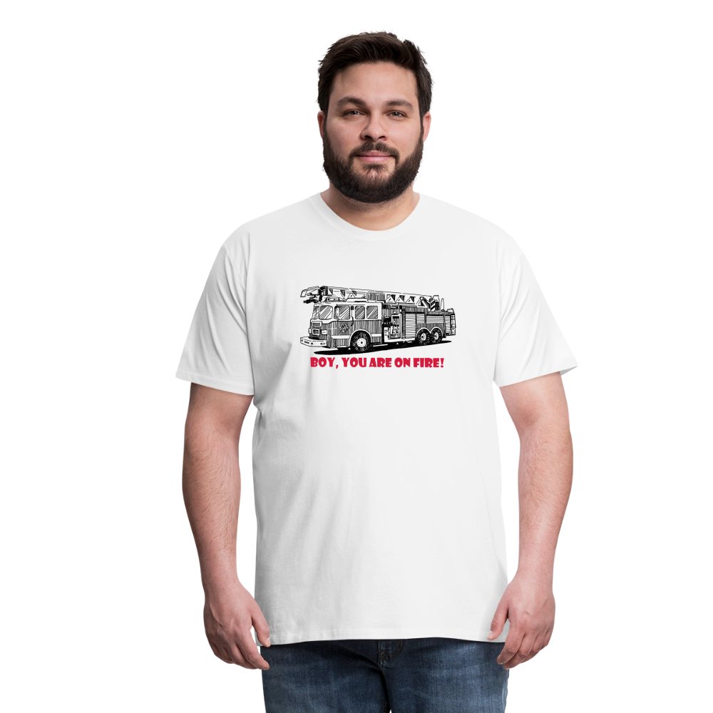 firetruck Men’s Premium T-Shirt - white