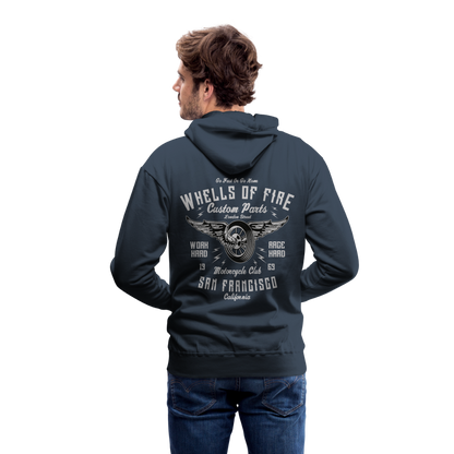 Wheels of fire 01 Men’s Premium Hoodie - navy