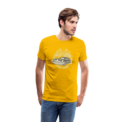 Rockabilly Hotrod Men’s Premium T-Shirt - sun yellow