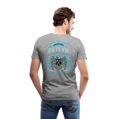 Outlaw Bike mechanic label Men’s Premium T-Shirt - heather grey