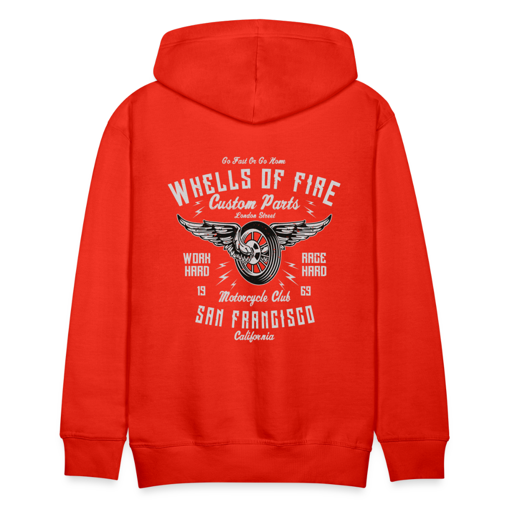 Wheels of fire 01 Men’s Premium Hoodie - red