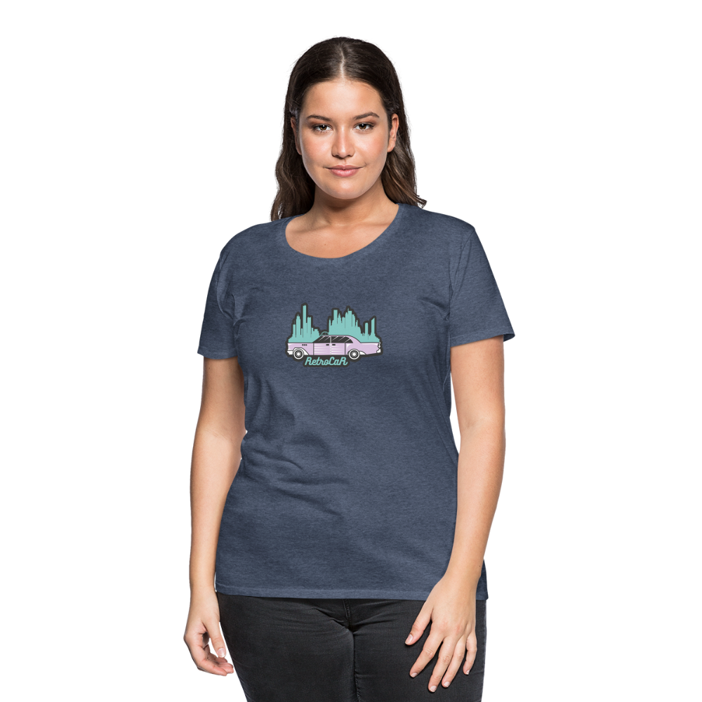 Retro Cars Women’s Premium T-Shirt - heather blue