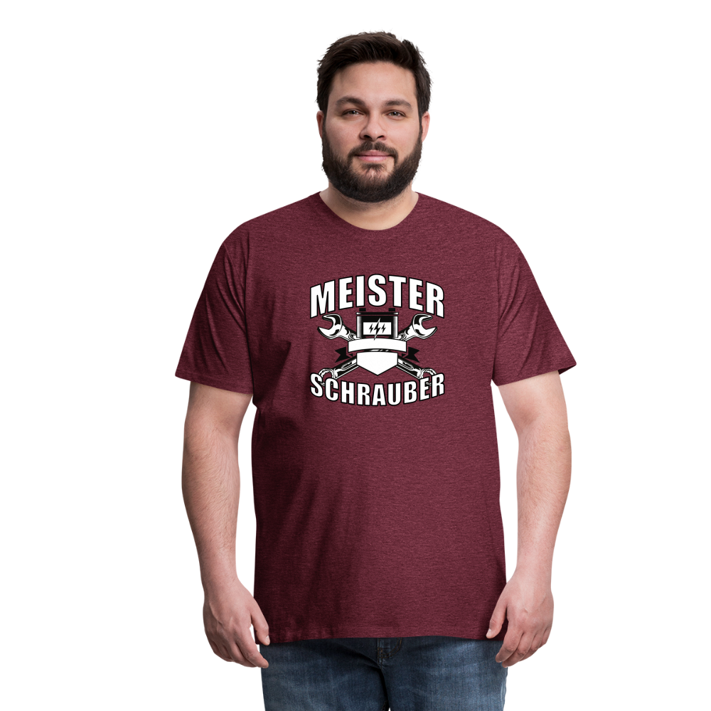 meister schrauber Men’s Premium T-Shirt - heather burgundy