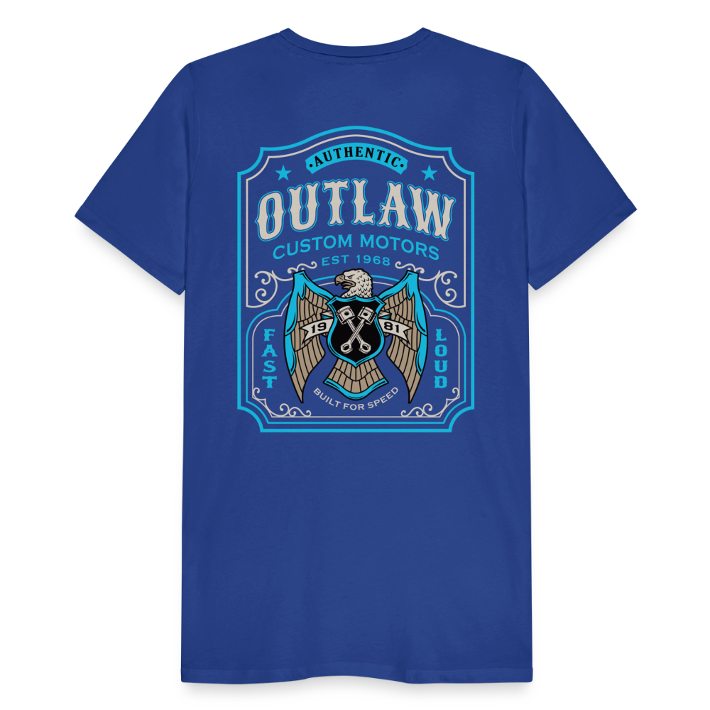 Outlaw Bike mechanic label Men’s Premium T-Shirt - royal blue