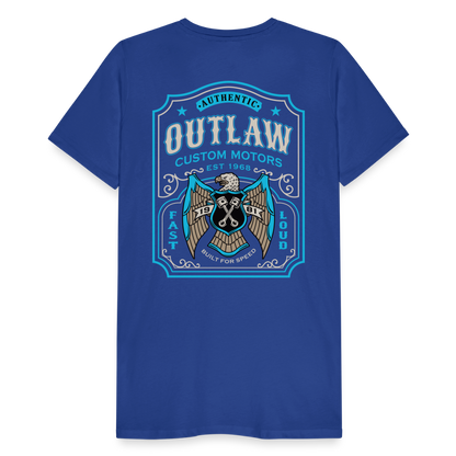 Outlaw Bike mechanic label Men’s Premium T-Shirt - royal blue