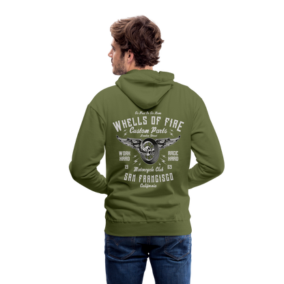 Wheels of fire 01 Men’s Premium Hoodie - olive green