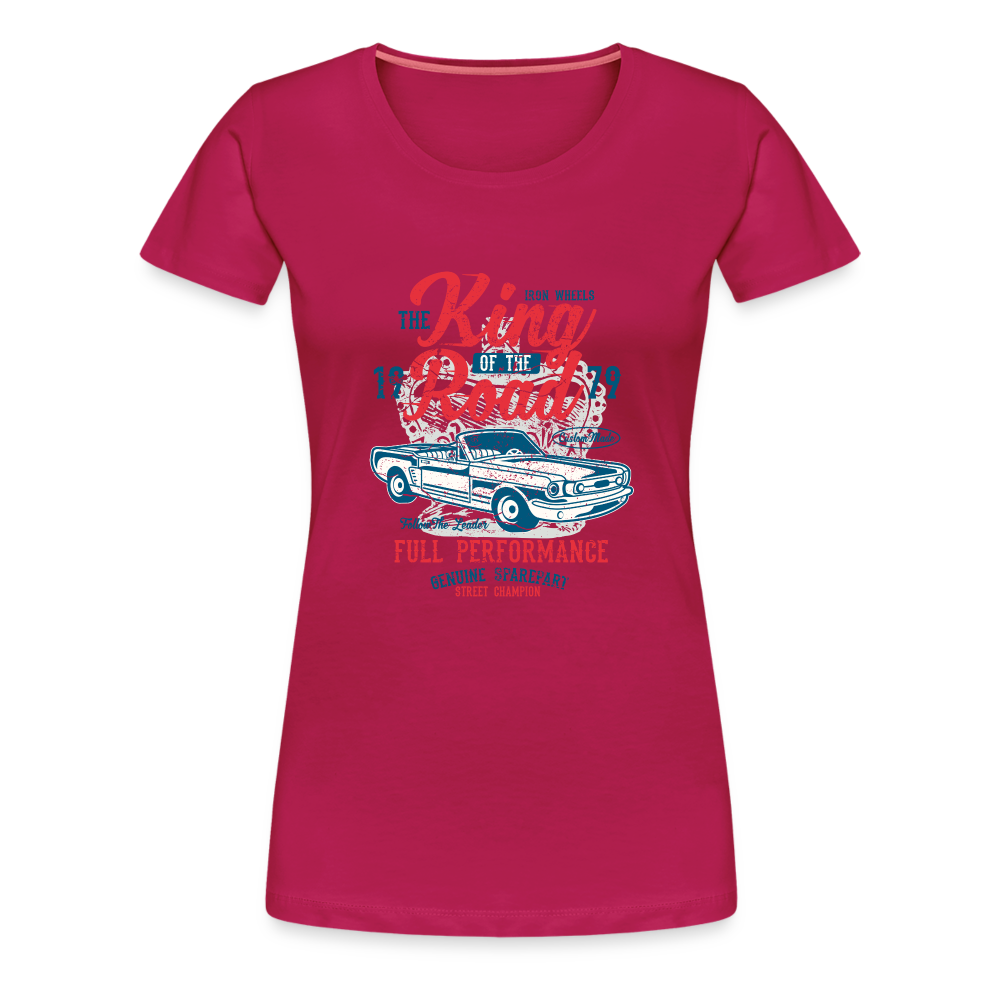 King of the road Women’s Premium T-Shirt - dark pink