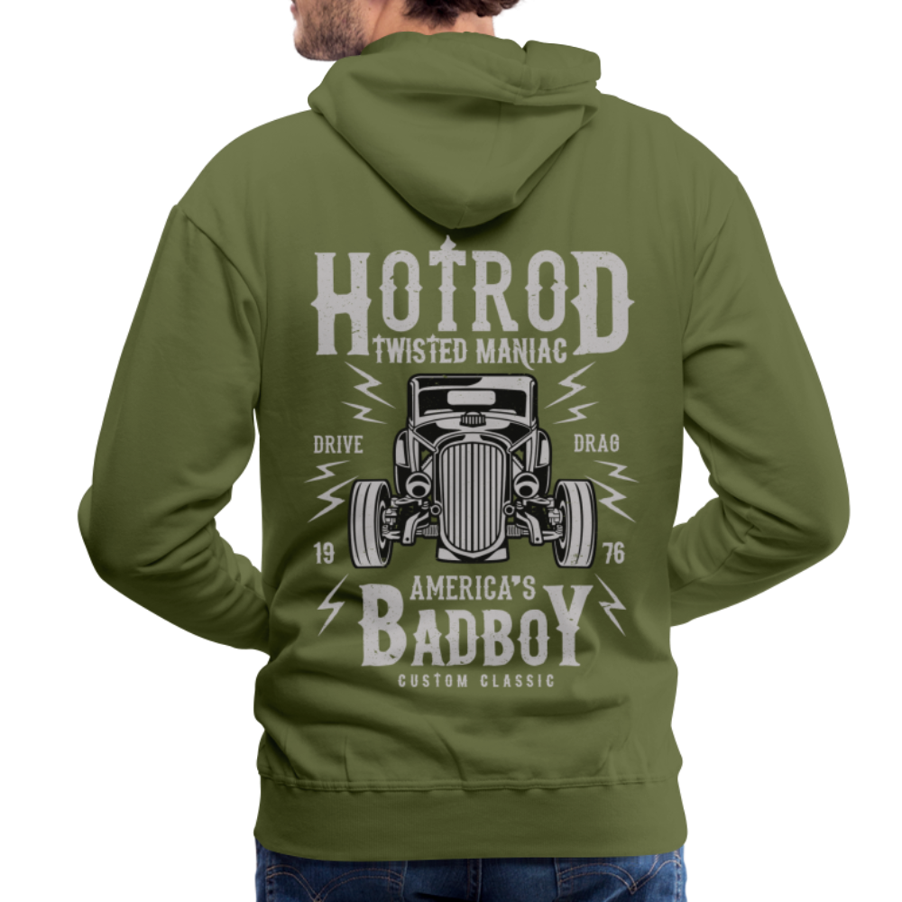 Twisted Hotrod Men’s Premium Hoodie - olive green