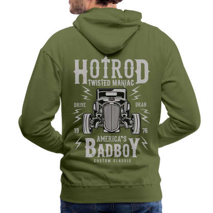 Twisted Hotrod Men’s Premium Hoodie - olive green