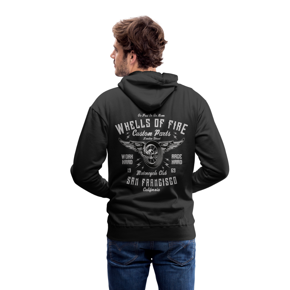 Wheels of fire 01 Men’s Premium Hoodie - black