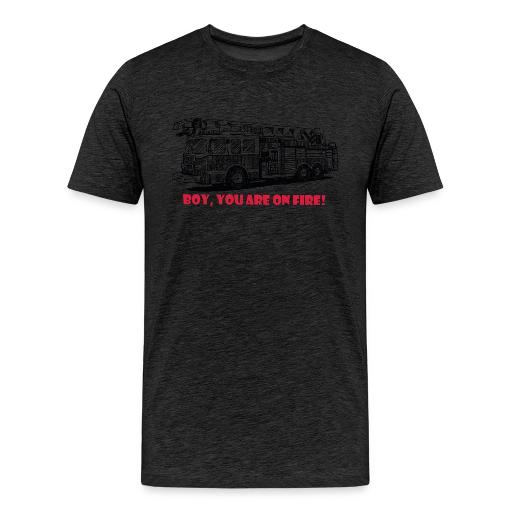 firetruck Men’s Premium T-Shirt - charcoal grey