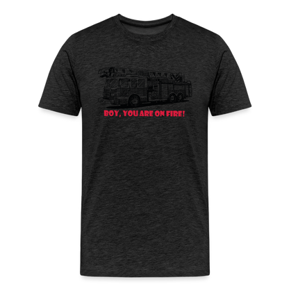 firetruck Men’s Premium T-Shirt - charcoal grey