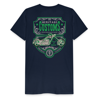 mechanic label Men’s Premium T-Shirt - navy