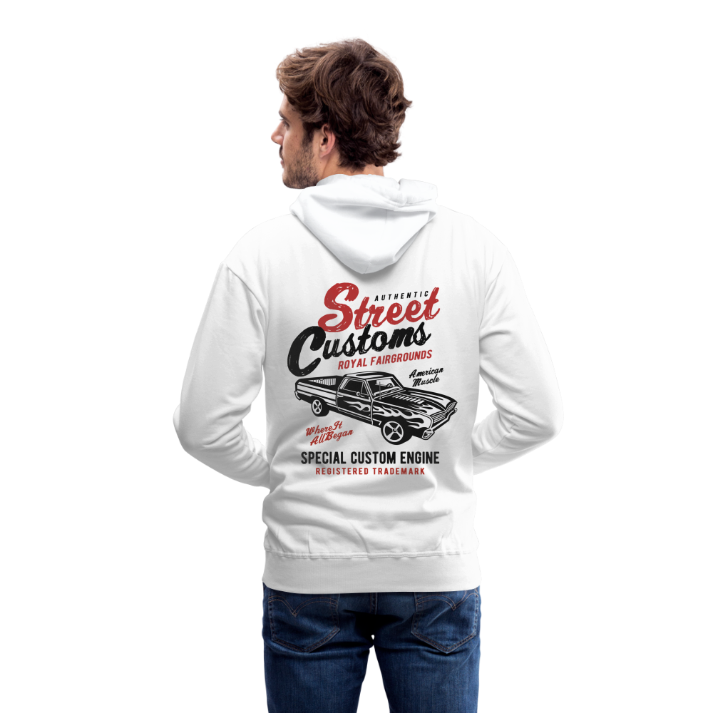 Street Custom Men’s Premium Hoodie - white