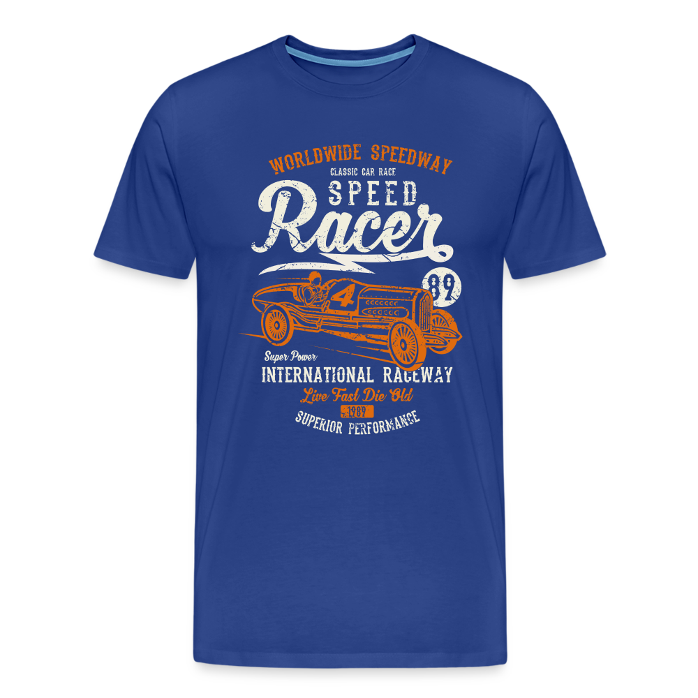 Speed Racer Men’s Premium T-Shirt - royal blue