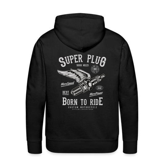 Super Plug Men’s Premium Hoodie - black