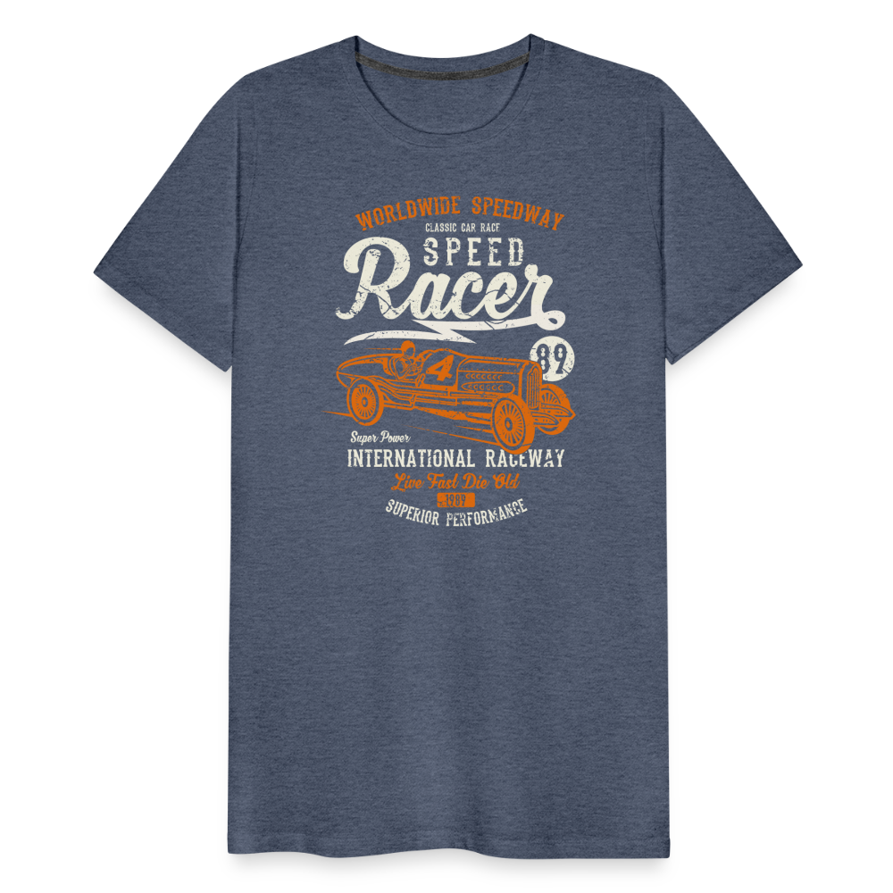 Speed Racer Men’s Premium T-Shirt - heather blue