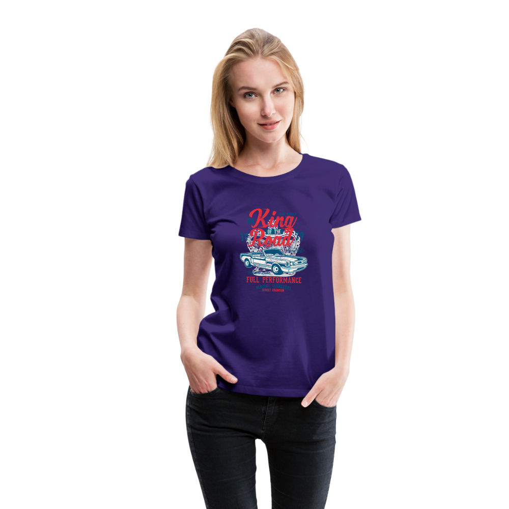 King of the road Women’s Premium T-Shirt - purple