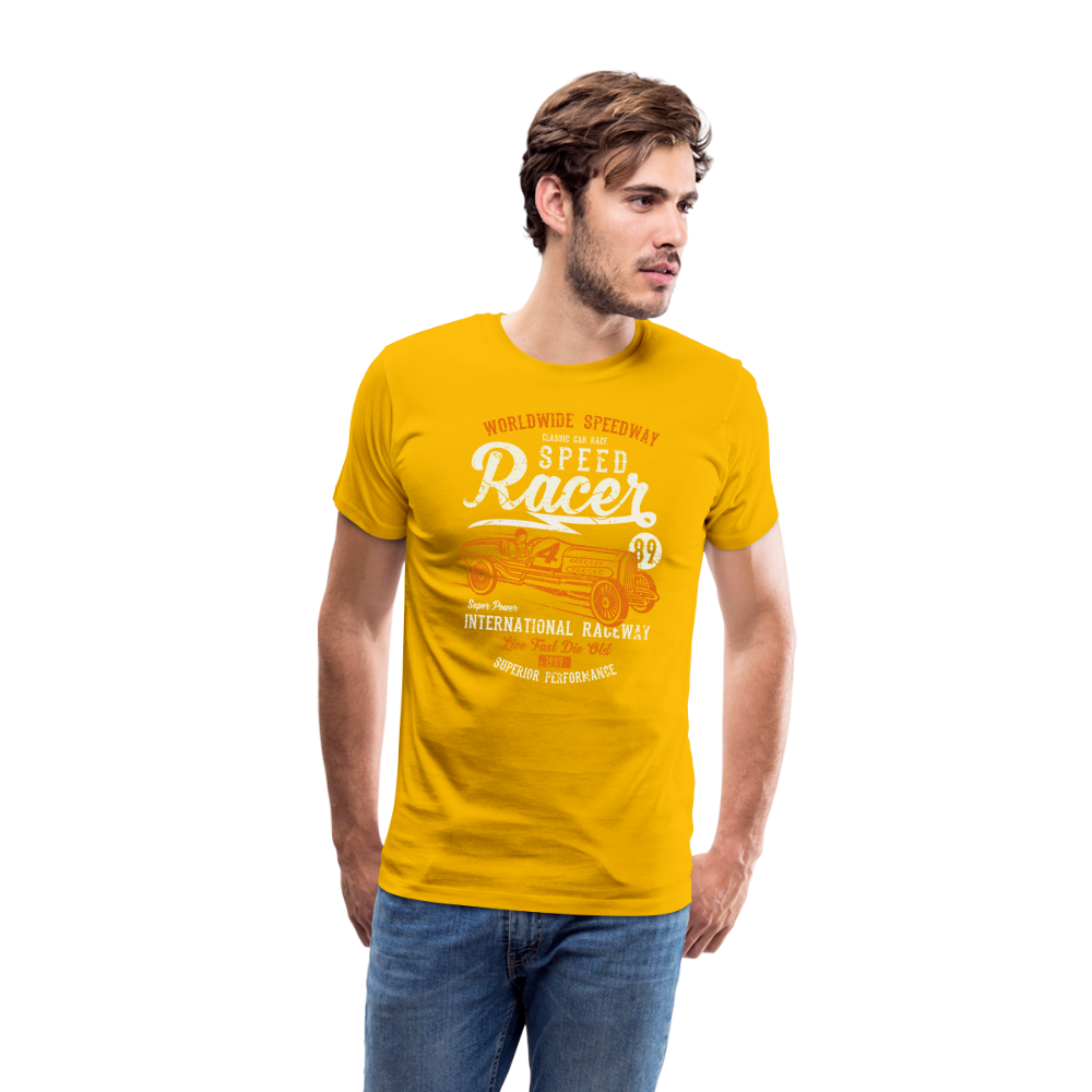 Speed Racer Men’s Premium T-Shirt - sun yellow