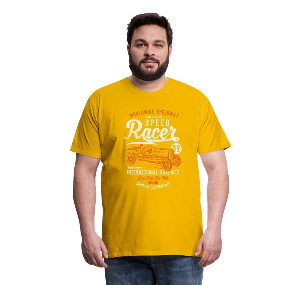 Speed Racer Men’s Premium T-Shirt - sun yellow